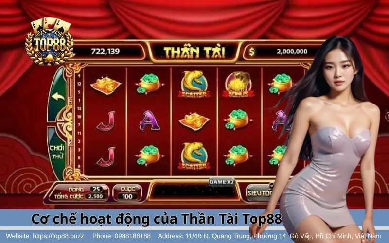 Cơ chế hoạt động của Thần Tài Slots Top88