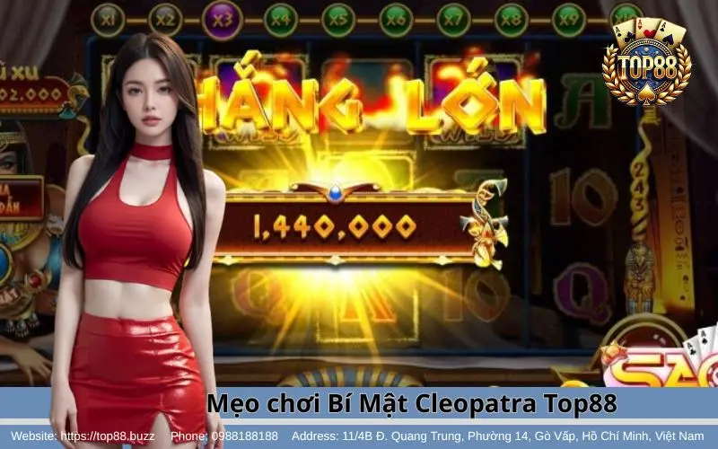 Kinh nghiệm chơi Bí Mật Cleopatra Slots tại Top88