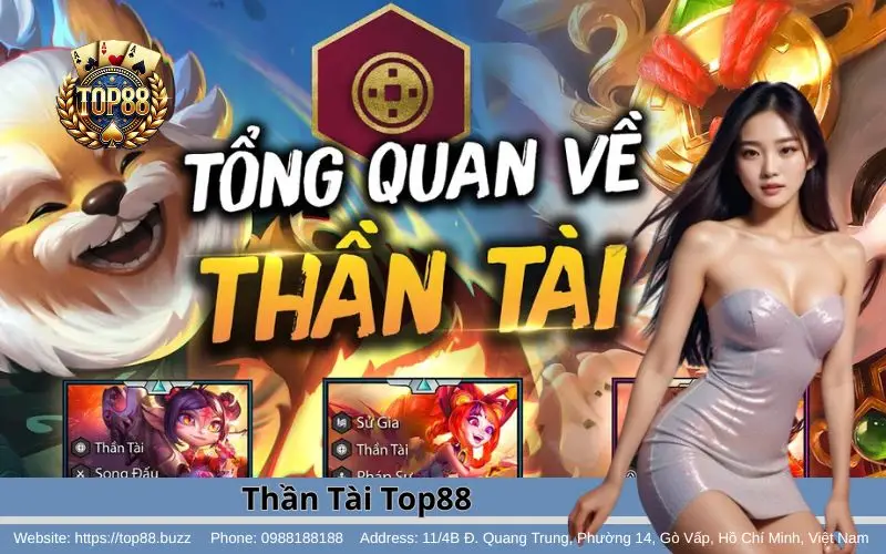 Tổng quan về tựa game Thần Tài Slots Top88
