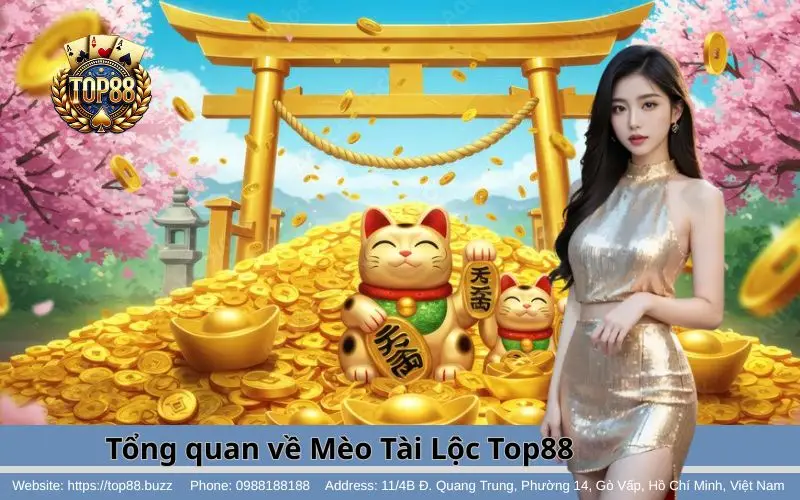 Tổng quan về tựa game Mèo Tài Lộc Slots Top88